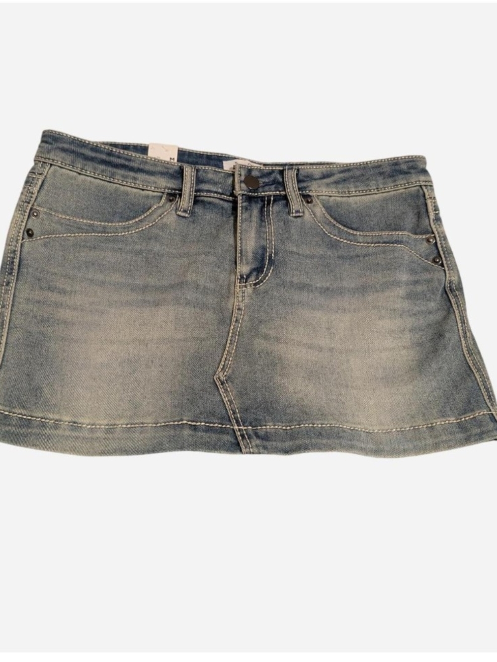 Rue21 Washed Denim Mini Skirt - Light Blue